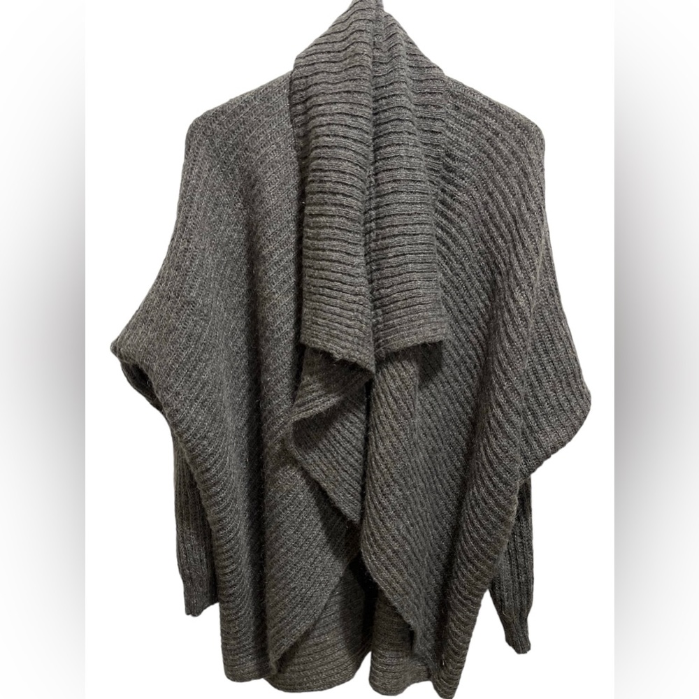 Maison Scotch Mohair Blend Cocoon Open Front Dolman Long Sleeved Cardigan Sz S
